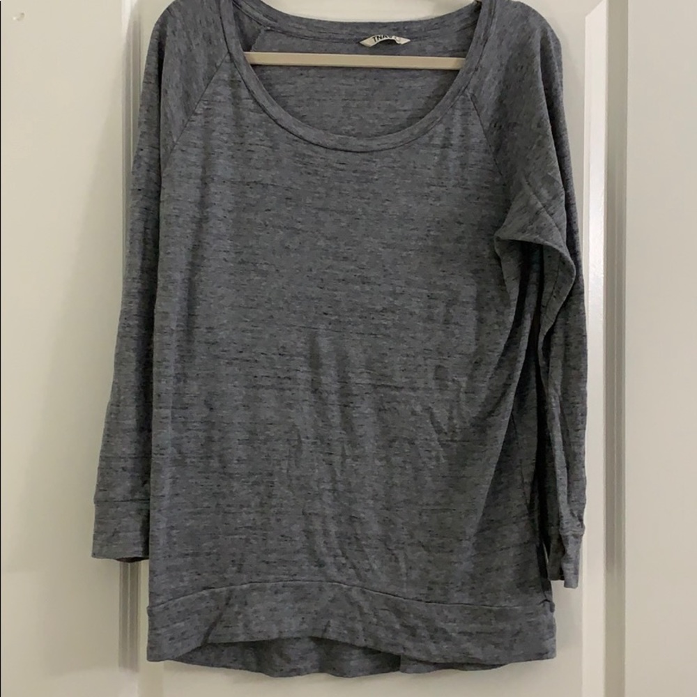 Gray TNA long sleeve shirt